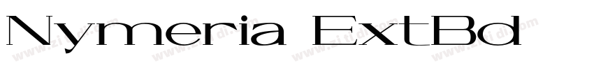 Nymeria ExtBd字体转换